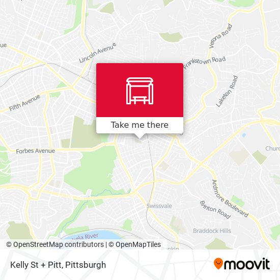 Kelly St + Pitt map