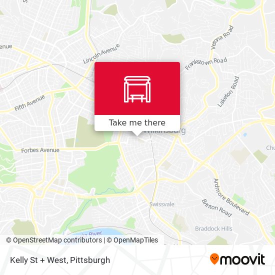 Mapa de Kelly St + West