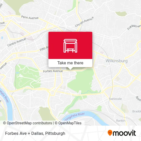 Forbes Ave + Dallas map