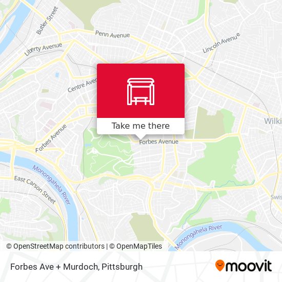 Forbes Ave + Murdoch map