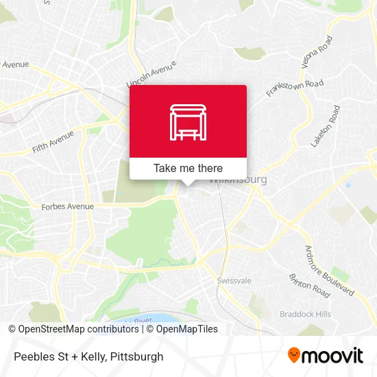 Mapa de Peebles St + Kelly
