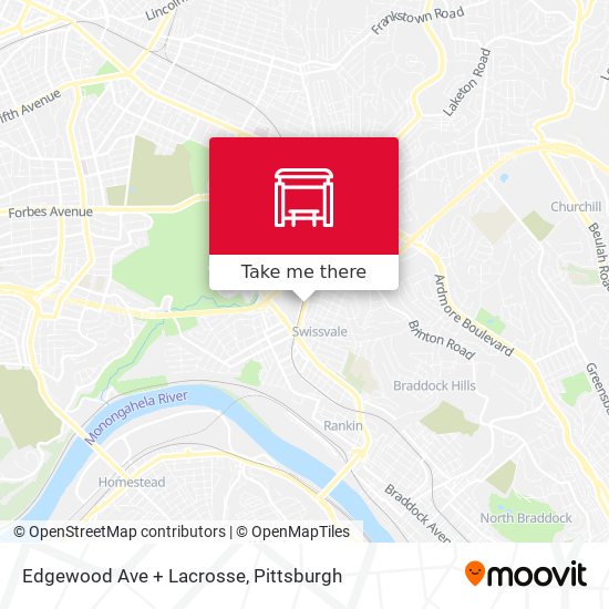 Mapa de Edgewood Ave + Lacrosse