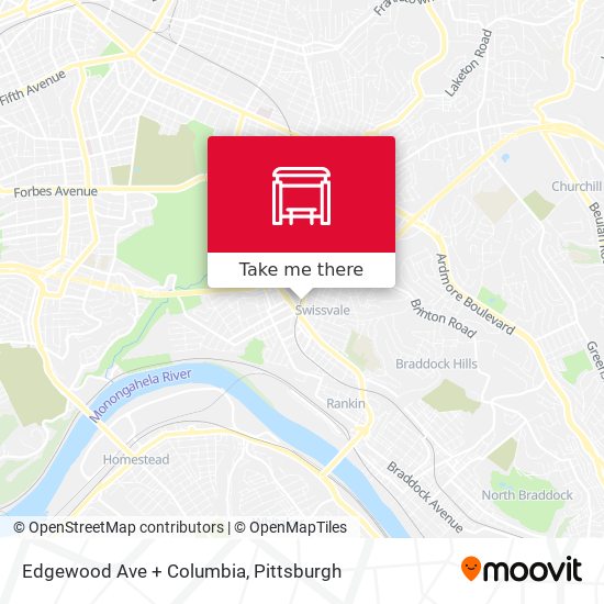 Edgewood Ave + Columbia map