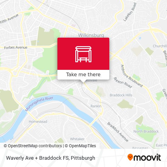 Waverly Ave + Braddock FS map