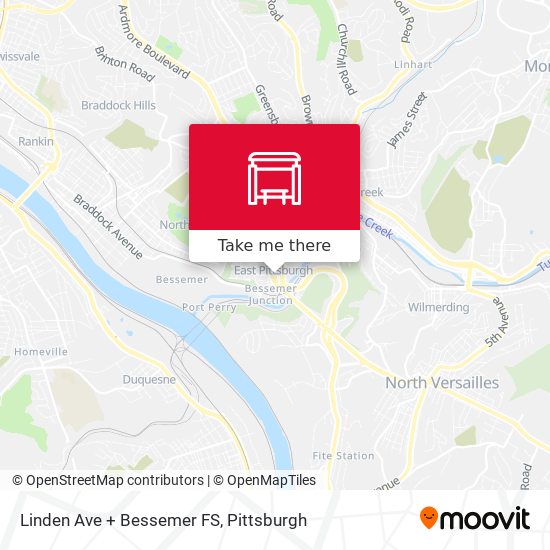 Linden Ave + Bessemer FS map