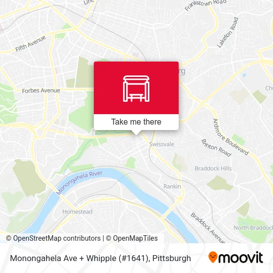 Mapa de Monongahela Ave + Whipple (#1641)