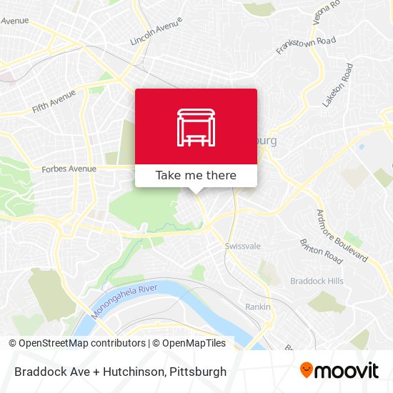 Mapa de Braddock Ave + Hutchinson