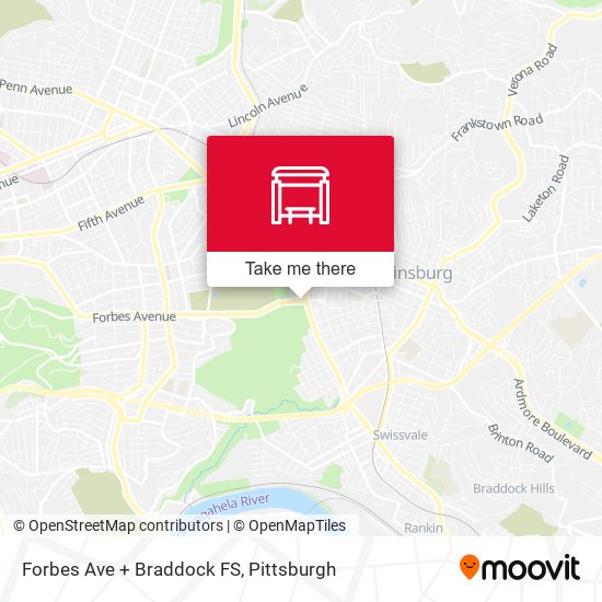 Forbes Ave + Braddock FS map