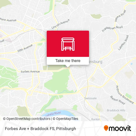 Mapa de Forbes Ave + Braddock FS