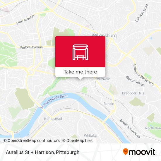Aurelius St + Harrison map