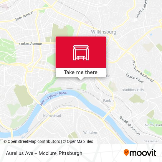 Aurelius Ave + Mcclure map