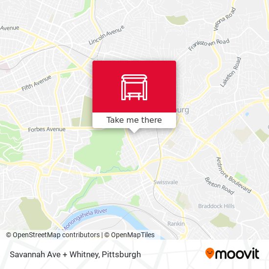 Savannah Ave + Whitney map