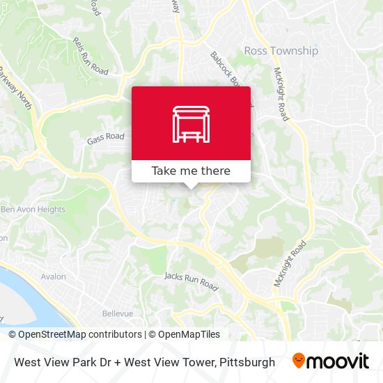 West View Park Dr + West View Tower map