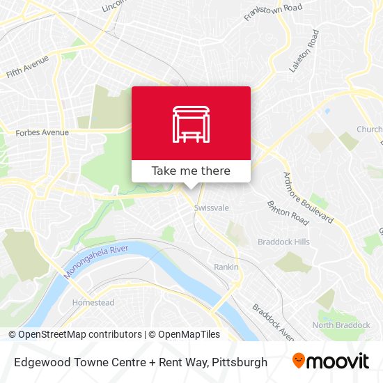 Edgewood Towne Centre + Rent Way map