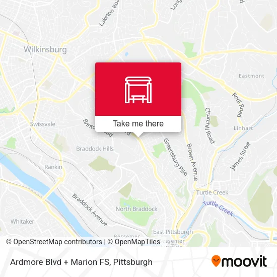 Mapa de Ardmore Blvd + Marion FS