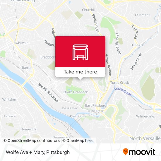 Wolfe Ave + Mary map