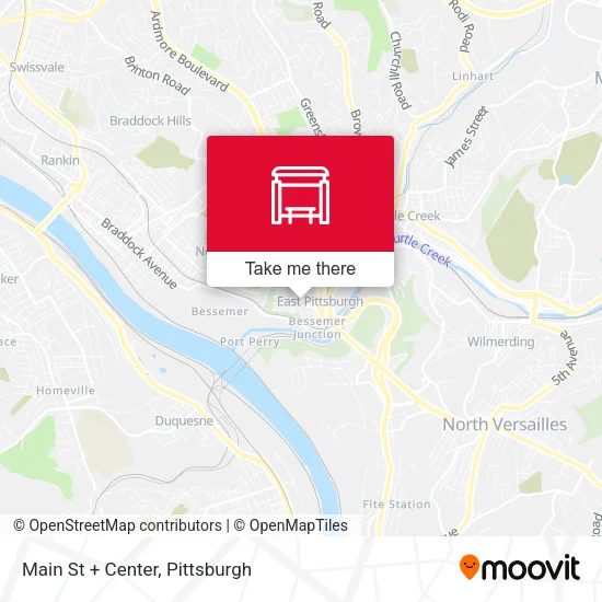 Mapa de Main St + Center
