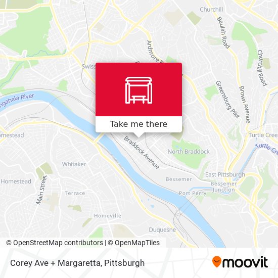 Corey Ave + Margaretta map