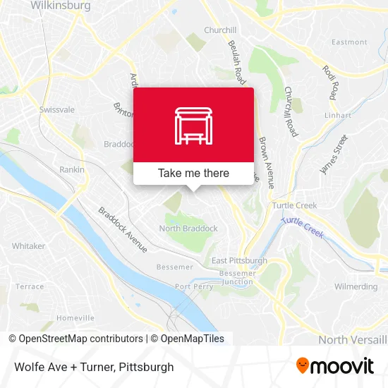 Mapa de Wolfe Ave + Turner