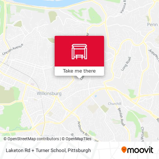 Laketon Rd + Turner School map