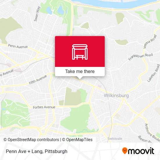 Penn Ave + Lang map