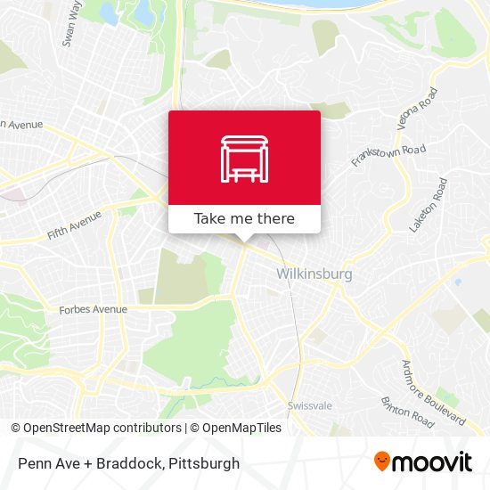 Penn Ave + Braddock map