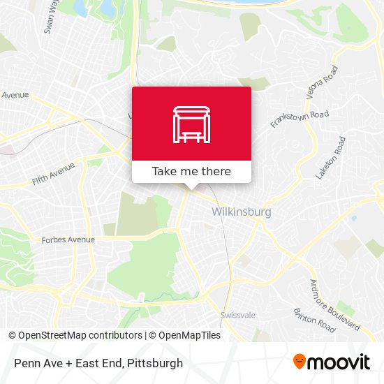 Penn Ave + East End map