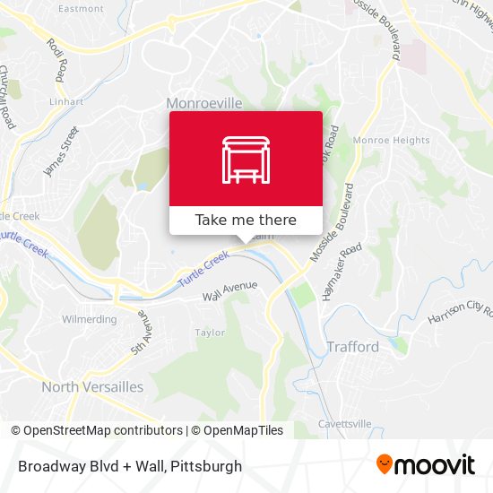 Broadway Blvd + Wall map