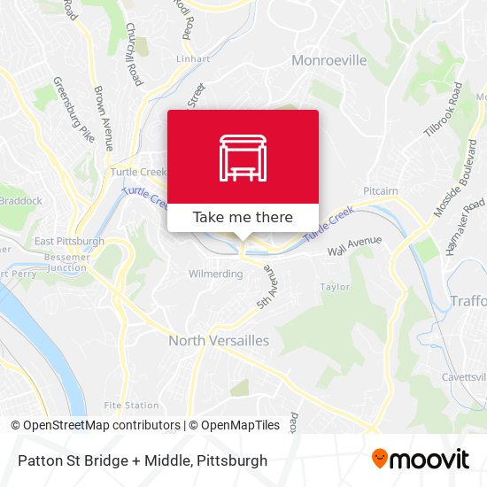 Patton St Bridge + Middle map