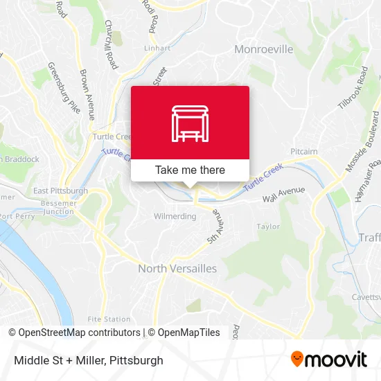 Middle St + Miller map