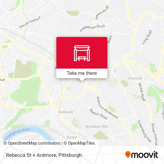 Mapa de Rebecca St + Ardmore