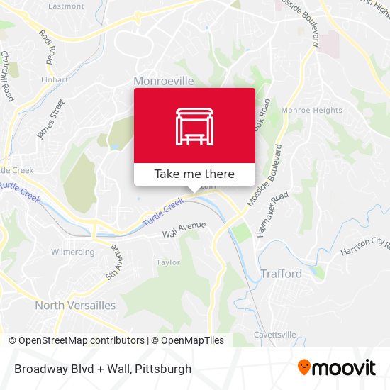 Broadway Blvd + Wall map