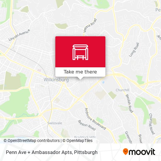 Mapa de Penn Ave + Ambassador Apts