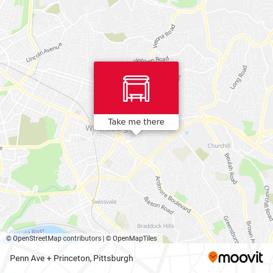 Penn Ave + Princeton map