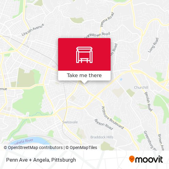 Mapa de Penn Ave + Angela