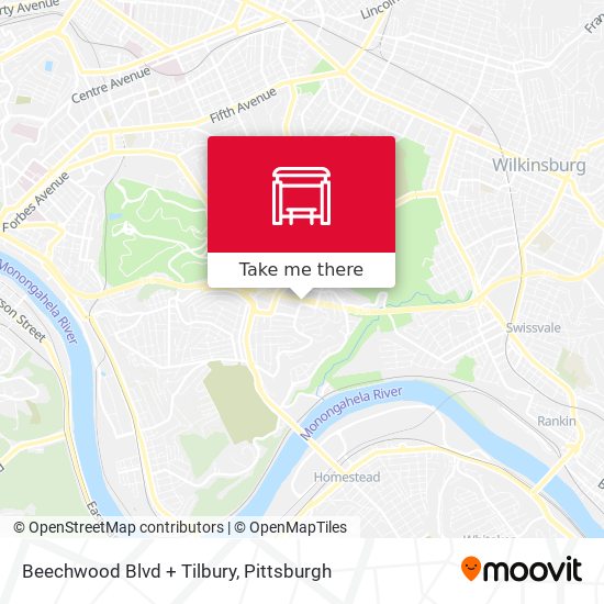 Mapa de Beechwood Blvd + Tilbury
