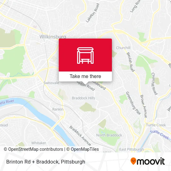 Mapa de Brinton Rd + Braddock