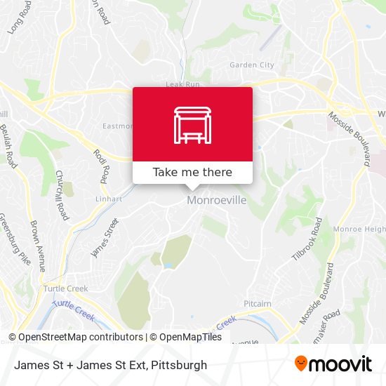 Mapa de James St + James St Ext