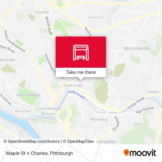 Mapa de Maple St + Charles