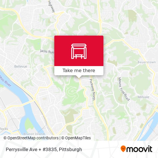 Mapa de Perrysville Ave + #3835