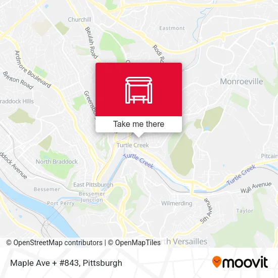 Maple Ave + #843 map