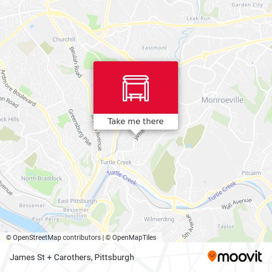 Mapa de James St + Carothers