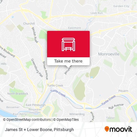 Mapa de James St + Lower Boone