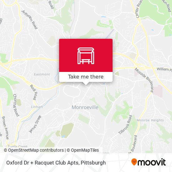 Oxford Dr + Racquet Club Apts map