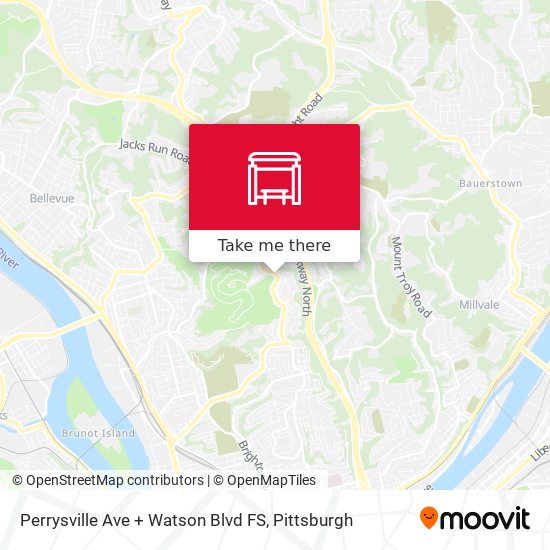 Mapa de Perrysville Ave + Watson Blvd FS