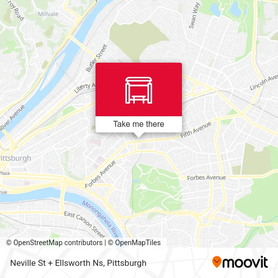 Mapa de Neville St + Ellsworth Ns