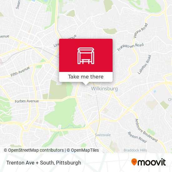 Mapa de Trenton Ave + South