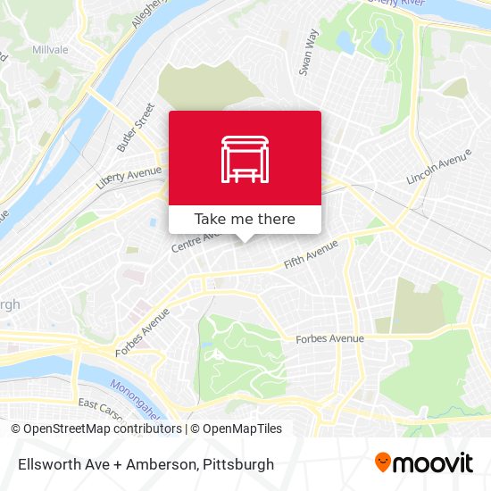 Mapa de Ellsworth Ave + Amberson