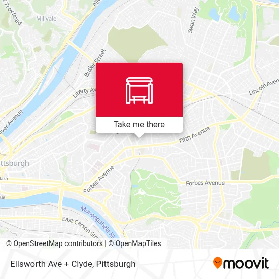 Ellsworth Ave + Clyde map
