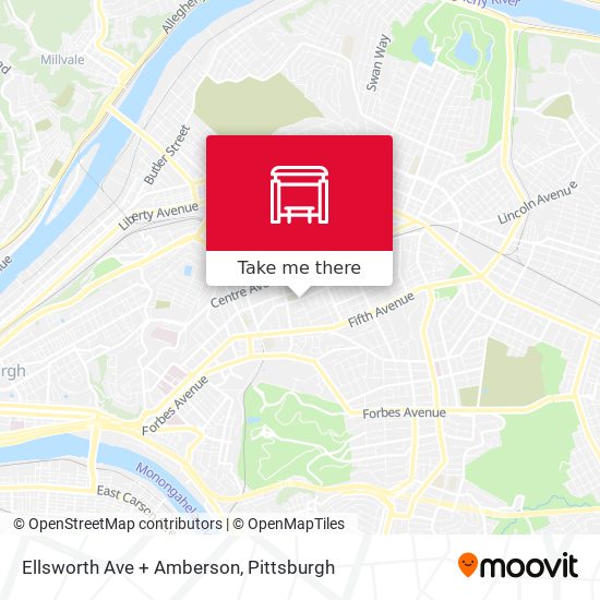 Ellsworth Ave + Amberson map